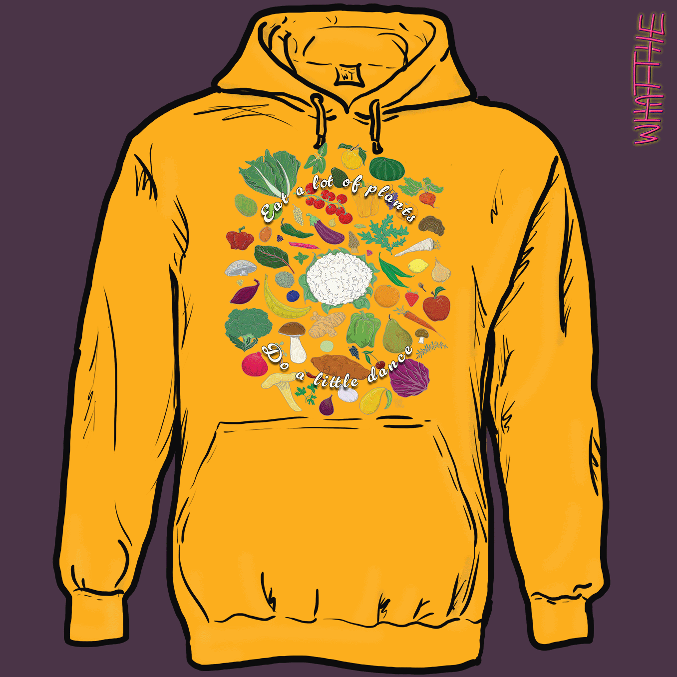 "Eat A Lot Of Plants, Do A Little Dance" WFPB Graphic Apparel